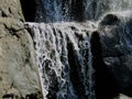 Waterfall  on the rock, summer Kotka, Finland Royalty Free Stock Photo