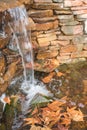 Waterfall on a rock wall in Sedona Royalty Free Stock Photo