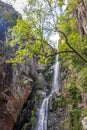 Waterfall among the rocks on a mountainside in the Serra do Cipo Royalty Free Stock Photo