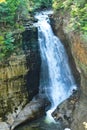 Waterfall  rocks Munising Michigan Upper Peninsula Royalty Free Stock Photo