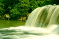 Waterfall between the rocks nature