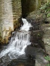 Waterfall rocks whitewater nature stone wall