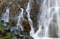 Waterfall among Rocks at Xyliatos dam in Cyprus Royalty Free Stock Photo