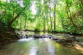 Waterfall at Sa Nang Manora Forest park in Phangnga province