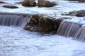 Waterfall in Sals river in Occitanie Royalty Free Stock Photo