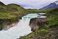 Waterfall Salto Grande in Torres del Paine National Park, Patagonia, Chile Royalty Free Stock Photo