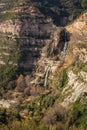 The waterfall of Sant Miquel del Fai Royalty Free Stock Photo