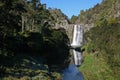 New Zealand Hunua Waterfall scene Royalty Free Stock Photo