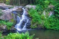 Waterfall scene at Phu Soi Dao national park in Uttaradit province Thailand