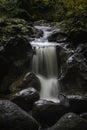 Waterfall in Scottish woodland Royalty Free Stock Photo