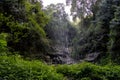 Waterfall seen from the inside, Drakensberg, South Africa Royalty Free Stock Photo