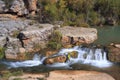 Waterfall in Serrania de Cuenca mountain in Spain