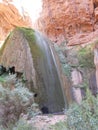 Waterfall in the side of a mountain Royalty Free Stock Photo