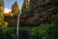 Waterfall at Silver Falls State Park, Oregon Royalty Free Stock Photo