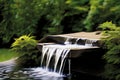 waterfall sink a sink where water flows over a flat surface and