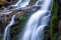 Waterfall skakalo in the forests of transcarpathia Royalty Free Stock Photo
