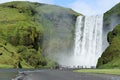 Waterfall Skogafoss, Iceland Royalty Free Stock Photo