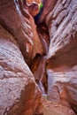 Waterfall in Slot Canyon Royalty Free Stock Photo