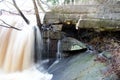 Waterfall at the Rocky Mount Mill dam.