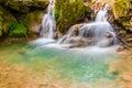 Waterfall in ravine Chudo-Krasotka, Sochi, Russia