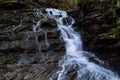 Waterfall on a small Native Brook Trout Stream. Royalty Free Stock Photo