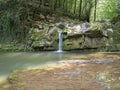 Waterfall in a small river. Paradise place.