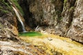 Waterfall at Soca River Source Royalty Free Stock Photo