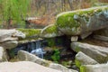 Waterfall in Sofiyivsky Park Royalty Free Stock Photo