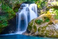 Waterfall at Soteska vintgar, Slovenia The Vintgar Gorge or Ble