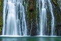 Waterfall from the source of the Lison in a haven of peace with its waterfall surrounded by forest