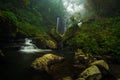 Waterfall in the South of Laos.