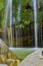 Waterfall in Spain, Campdevanol / Ripoll. Royalty Free Stock Photo