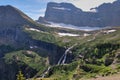 Waterfall in spectacular Glacier National Park, Montana, USA Royalty Free Stock Photo