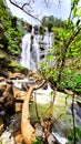 Waterfall in sri lanka , A hidden gem in the jungle. Royalty Free Stock Photo