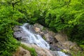 Waterfall of St. Andrew near Sarpi town in Adjara, Georgia