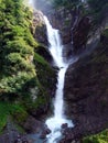 Waterfall Stauber or Wasserfall StÃÂ¤uber, Brunnibach stream in the Alpine Valley of Maderanertal