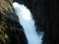 Waterfall Stauber or Wasserfall StÃÂ¤uber, Brunnibach stream in the Alpine Valley of Maderanertal