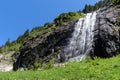 Waterfall of the Stilluptal valley, Zillertal Alps Nature Park, Austria Royalty Free Stock Photo