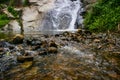 Waterfall and stones large beauty nature in north Thailand