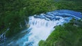 Waterfall Strbacki buk aerial shot