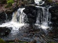 Waterfall of a stream Royalty Free Stock Photo