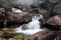 Waterfall of Studeny potok stream, Slovakia Royalty Free Stock Photo
