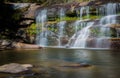 Waterfall in North Carolina, Transylvania County Royalty Free Stock Photo