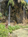 waterfall sun plitvice croatia sunny Royalty Free Stock Photo