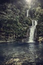 waterfall in surreal architecture,beautiful old castle, beautiful structures, jungle and waterfalls in the surreal botanical