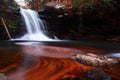 Waterfall and swirled patterns