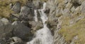 Waterfall in the Swiss Alps. Tiefenbach. Realp. Switzerland
