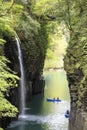 Waterfall in Takachiho gorge in Kyushu