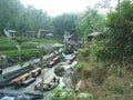 Waterfall, tanaka, field, river, rock