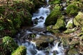 Waterfall at Tarr steps in Devon Royalty Free Stock Photo